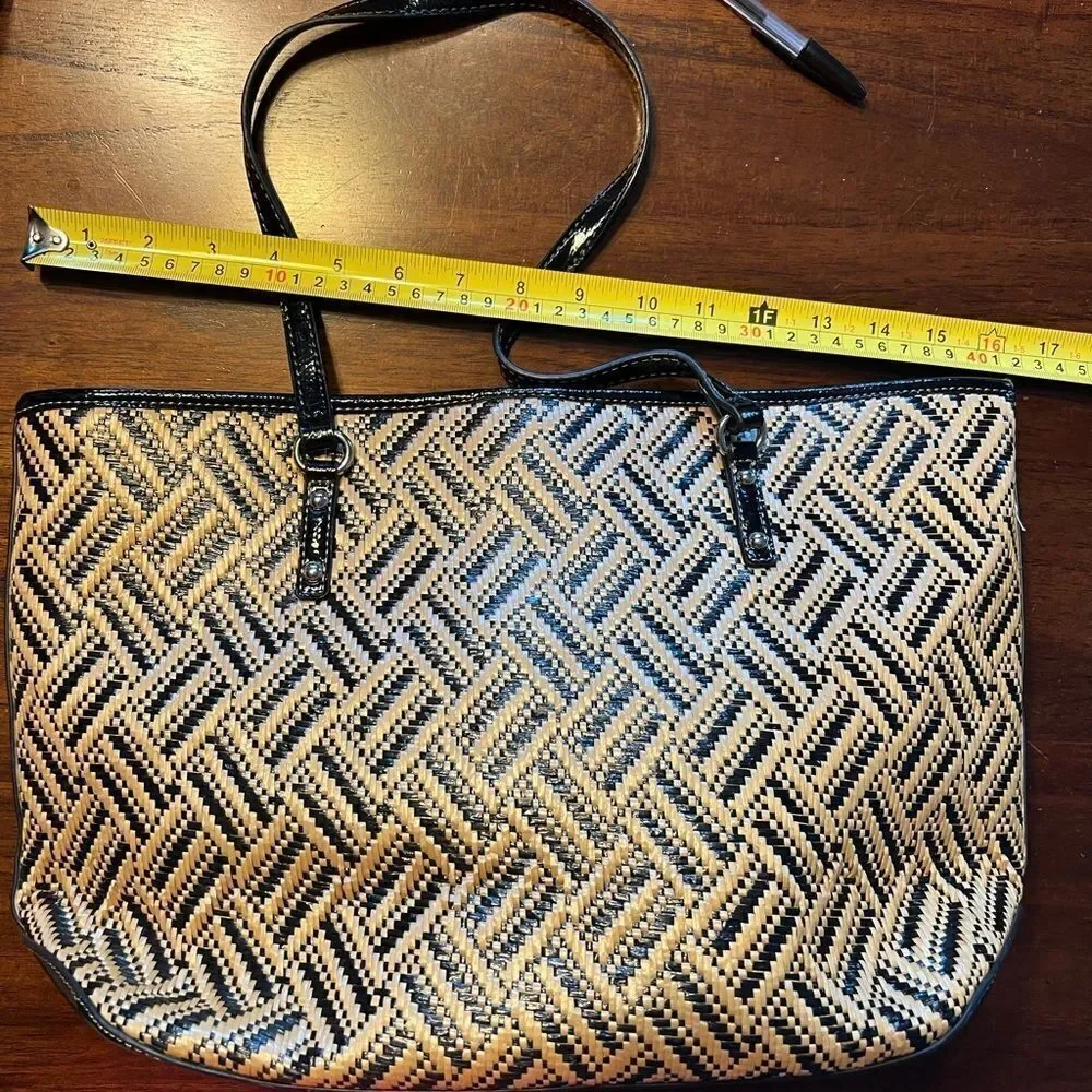 Nine West large wicker bag
